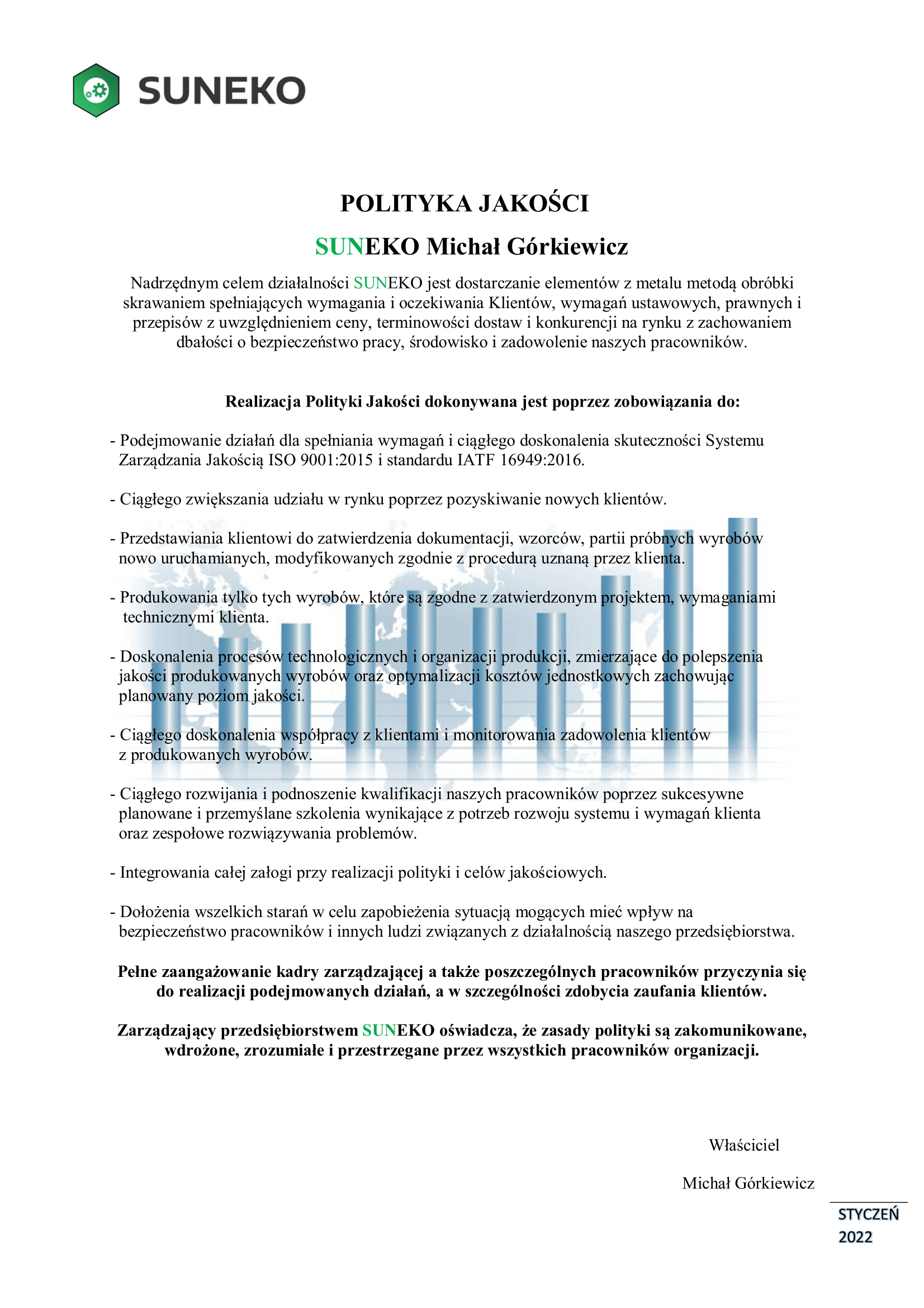 Quality policy — Document preview