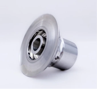 Aluminium-Drehteil mit Flansch und Mittelbohrung