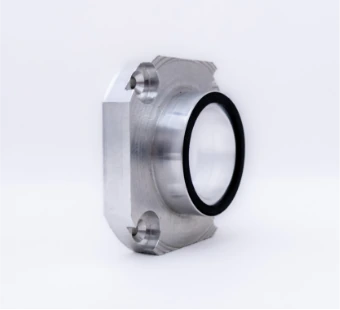 Gefräster Aluminiumflansch mit O-Ring-Dichtung